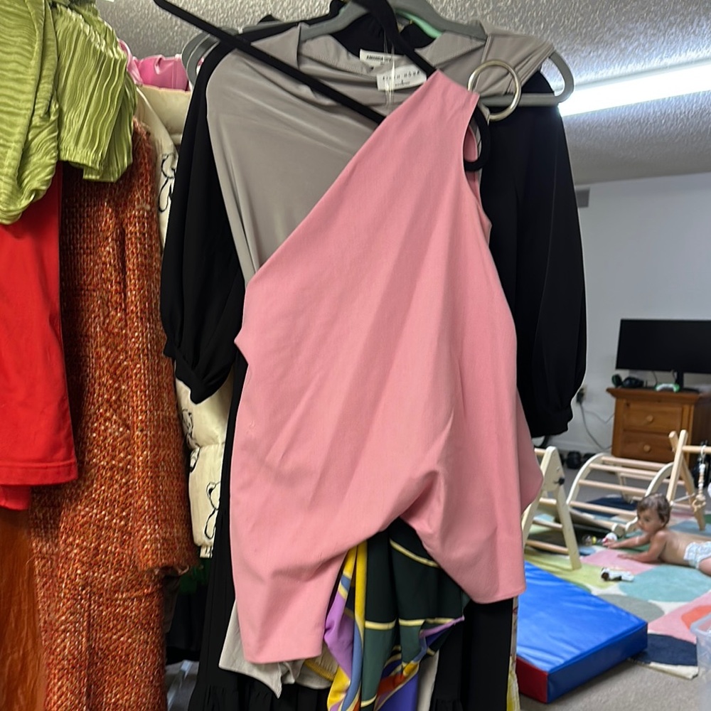 Pink Asymmetrical top